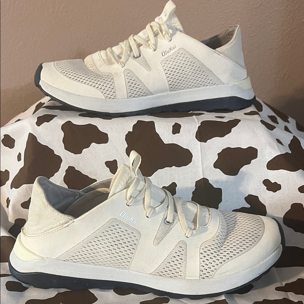 OluKai Off-White Athletic Shoes